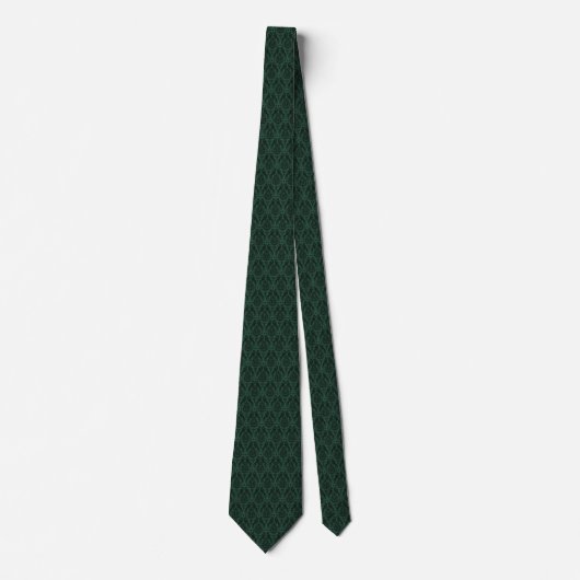 Dark Blue-Green Medieval Dragons Neck Tie ネクタイ (正面)