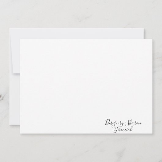 Dark blue Iris サンキューカード (裏面)