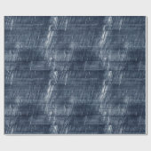 Dark Blue Jean Faux Denim (not actual denim) ラッピングペーパー (フラット)