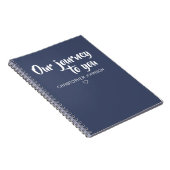 Dark Blue Our Journey to You Adoption Journal ノートブック (右側)
