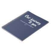 Dark Blue Our Journey to You Adoption Journal ノートブック (左側)