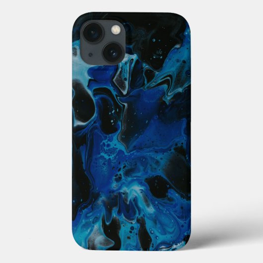 Dark blue psychedelic liquid Case-Mate iPhoneケース (裏面)