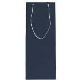 Dark Blue Solid Color Pairs Naval SW 6244 ワインギフトバッグ (裏面)