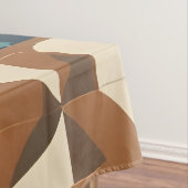 Dark Blue, Teal, Brown, and Tan Geometric Pattern テーブルクロス (インサイチュ)