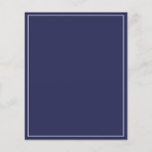 Dark Blue & White Grand Opening Your Logo Invitati チラシ (裏面)