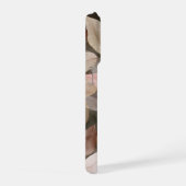 Dark Boho Botanical Leaf Neutral abstract iPhoneケース (右側面)