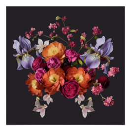 Dark Botanical Bloom ポスター