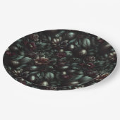 Dark Botanical Easter Paper Plates ペーパープレート (アングル)