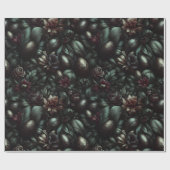 Dark Botanical Easter Wrapping Paper ラッピングペーパー (フラット)