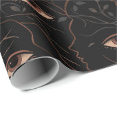 Dark Botanical Faces Wrapping Paper ラッピングペーパー (ロールコーナー)