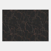 Dark Botanical Faces Wrapping Paper Set ラッピングペーパーシート (正面3)