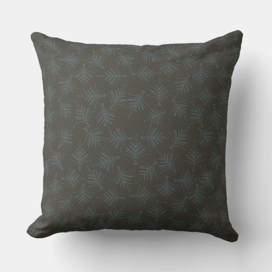 Dark brown decorative cushion クッション (正面)