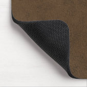 Dark Brown Leather Texture Pattern Background マウスパッド (コーナー)