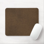 Dark Brown Leather Texture Pattern Background マウスパッド (マウス)