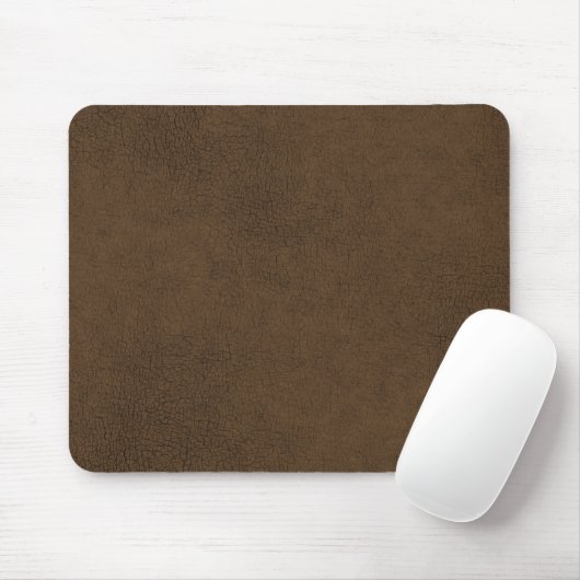 Dark Brown Leather Texture Pattern Background マウスパッド (マウス)