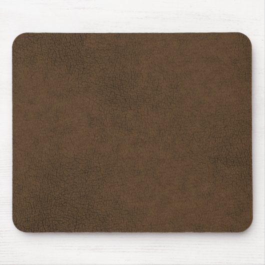 Dark Brown Leather Texture Pattern Background マウスパッド (正面)