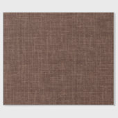 Dark Brown Linen  ラッピングペーパー (フラット)