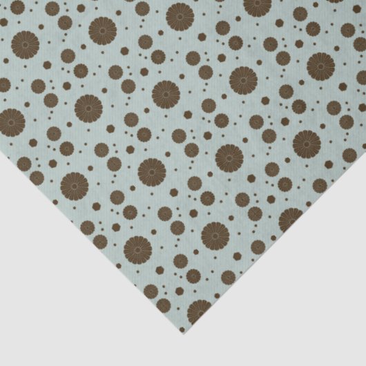 Dark Brown Micro Floral Sage green 薄葉紙 (詳細)