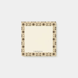 Dark Brown Micro Floral Sand  ポストイット