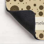 Dark Brown Micro Floral Sand  マウスパッド (コーナー)