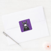 Dark Bunny – Gothic Easter Art - Autocolante スクエアシール (封筒)