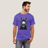 Dark Bunny – Gothic Easter Art - camiseta Tシャツ (正面フル)
