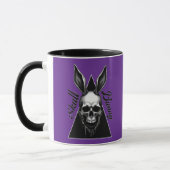 Dark Bunny – Gothic Easter Art - caneca マグカップ (左)