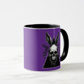 Dark Bunny – Gothic Easter Art - caneca マグカップ (正面右)