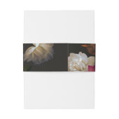 Dark Burgundy Floral Moody Black Elegant Romantic 招待状ベリーバンド (裏面例)