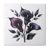 Dark Calla Lilies Gothic タイル (正面)