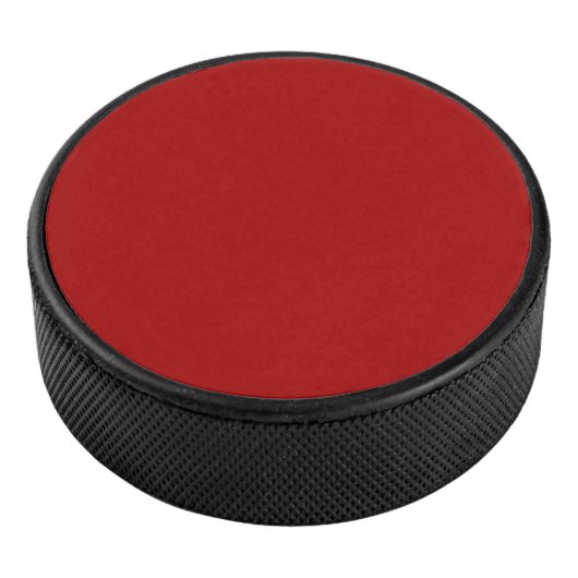 Dark Candy Apple Red Solid Color アイスホッケーパック (3/4)