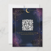 Dark Celestial RSVP Card | Purple & Navy Clouds (裏面)