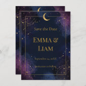 Dark Celestial Save the Date | Gold Constellations (正面/裏面)