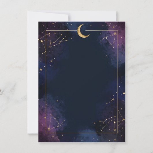 Dark Celestial Save the Date | Gold Constellations (裏面)