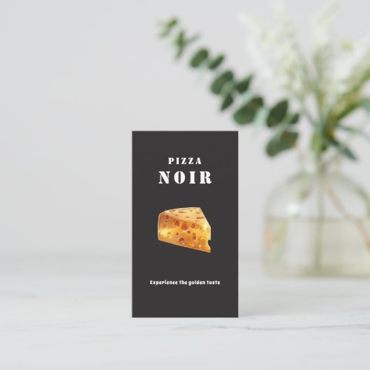 Dark Charcoal Pizza Restaurant Golden Cheese Shop 名刺 (スタンド正面)