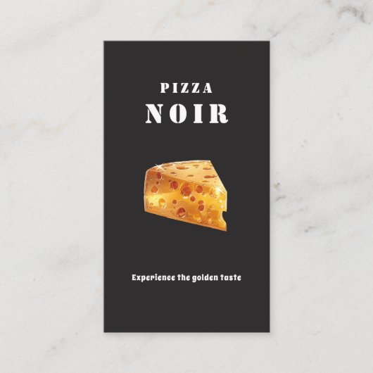 Dark Charcoal Pizza Restaurant Golden Cheese Shop 名刺 (正面)