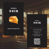 Dark Charcoal Pizza Restaurant Golden Cheese Shop 名刺
