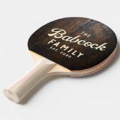 Dark Chopping Block Retro Family Name & Year 卓球ラケット (正面アングル)