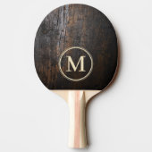 Dark Chopping Block Stone Monogram 卓球ラケット (裏面)