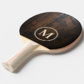 Dark Chopping Block Stone Monogram 卓球ラケット (正面アングル)