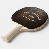 Dark Chopping Block Vintage Seaside Family Name 卓球ラケット (正面アングル)