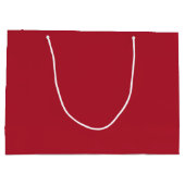 Dark Christmas Red Elegant Large Gift Bag ラージペーパーバッグ (裏面)