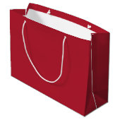 Dark Christmas Red Elegant Large Gift Bag ラージペーパーバッグ (裏面アングル)