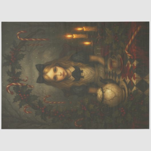 Dark Christmas Tea Party | Gothic Alice Holiday  薄葉紙 (正面)