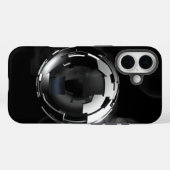 Dark Chrome Orb – Ultra-Premium Futuristic Aesthet Case-Mate iPhoneケース (裏面 (横))