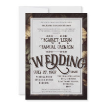 Dark Classic Retro Elegant Luxury Wedding