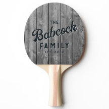 Dark Clean Gray Wood Boards Retro Family Name