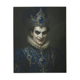 Dark Clown King Metal Wall Art - Blue Sapphire  メタルプリント