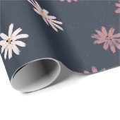 Dark Daisy Spring Gift Wrap ラッピングペーパー (ロールコーナー)