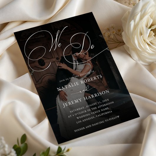 Dark Decade Photo QR Code 結婚'sのスクリプトを作成 招待状